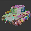 3D Rendered White Tank Model With Detailed Tracks Turret And Cannon Barrel On Dark Background