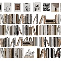 Modern Books, Books, Combinations, Magazines, Newspapers and Periodicals 3d model