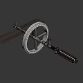 Orbiting Space Station Featuring Circular Ring Structure And Solar Panels Array