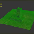 Tower defense sentry tower air defense watchtower observatory tower loft 3d model