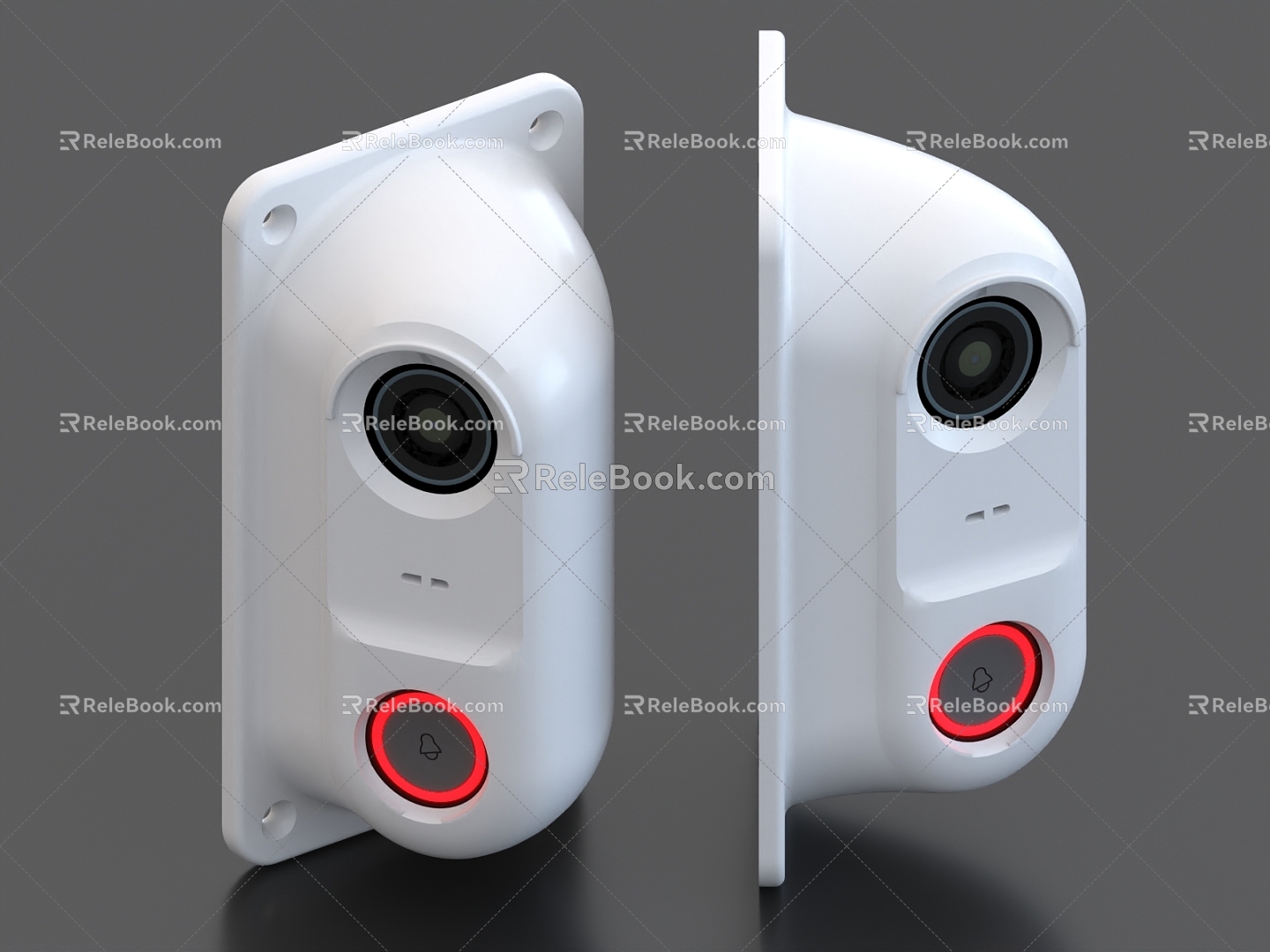 Smart Doorbell Camera Monitoring 3d model