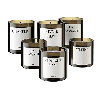Candle glass container aromatherapy 3d model