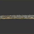 Long Gabion Wall Structure With Natural Stones And Metal Mesh For Landscape Design