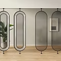 glass partition bathroom partition changhong glass partition wall oil sand glass partition living room partition screen partition restaurant partition 3d model