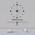 Simple Wall Clock Clock 3d model