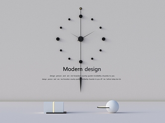 Simple Wall Clock 3d model