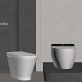 Smart toilet 3d model