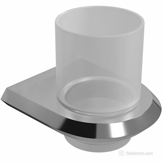 Transparent Soap Dish With Metal Base For Daily Washing Bathroom Use 3d model 