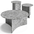 Marble coffee table combination 3d model