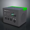 Shinco Portable Power Station With Digital Display Gray Green Top And Power Outlets