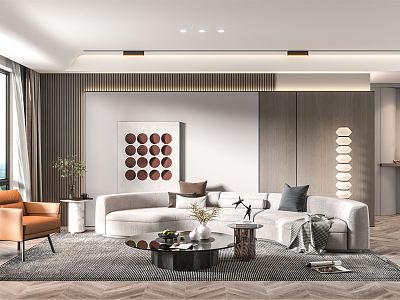 modern living room model