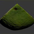 Fresh Green Lime Slice With Juicy Pulp And Visible Seeds On Dark Background