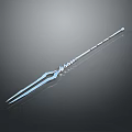 Decorative Metal Garden Ornament With Silver Spiral Design And Trident Prongs