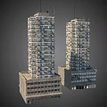Modern High Rise Residential Building With Multiple Floors Balconies And Windows
