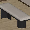 New Chinese Bench 3d model