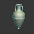 Classic Home Furniture Adorned With Ancient Ceramic Vase Featuring Handles