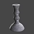 Handcrafted Gray Ceramic Vase With Textured Surface And Elegant Curved Design