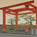 Japanese Lohan Pine Modeling Pine Landscape Pine 3d model