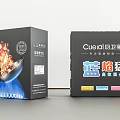 Cueil Kitchenware Packaging With Blue Flame Powerful Fire And Cooking Pots Design