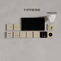 Smart Home Switch Panels Featuring AI Voice Control and Centralized 3d model