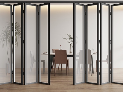 modern folding door 3d model