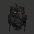 Worn Combat Mechanical Robot With Antenna Cannons And Leg Structure