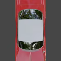 Vintage Red Convertible Car With White Top And Classic Retro Styling