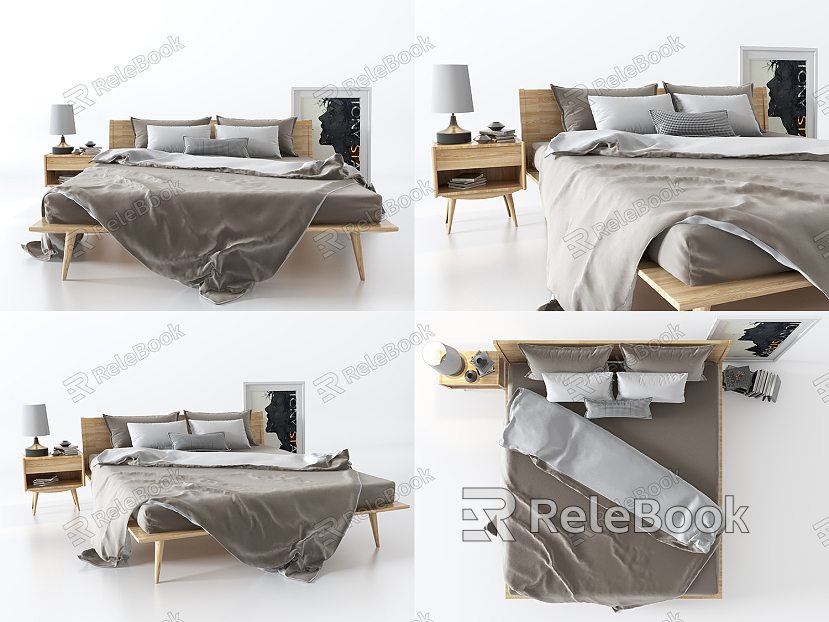 Nordic Double Bed Bedding model