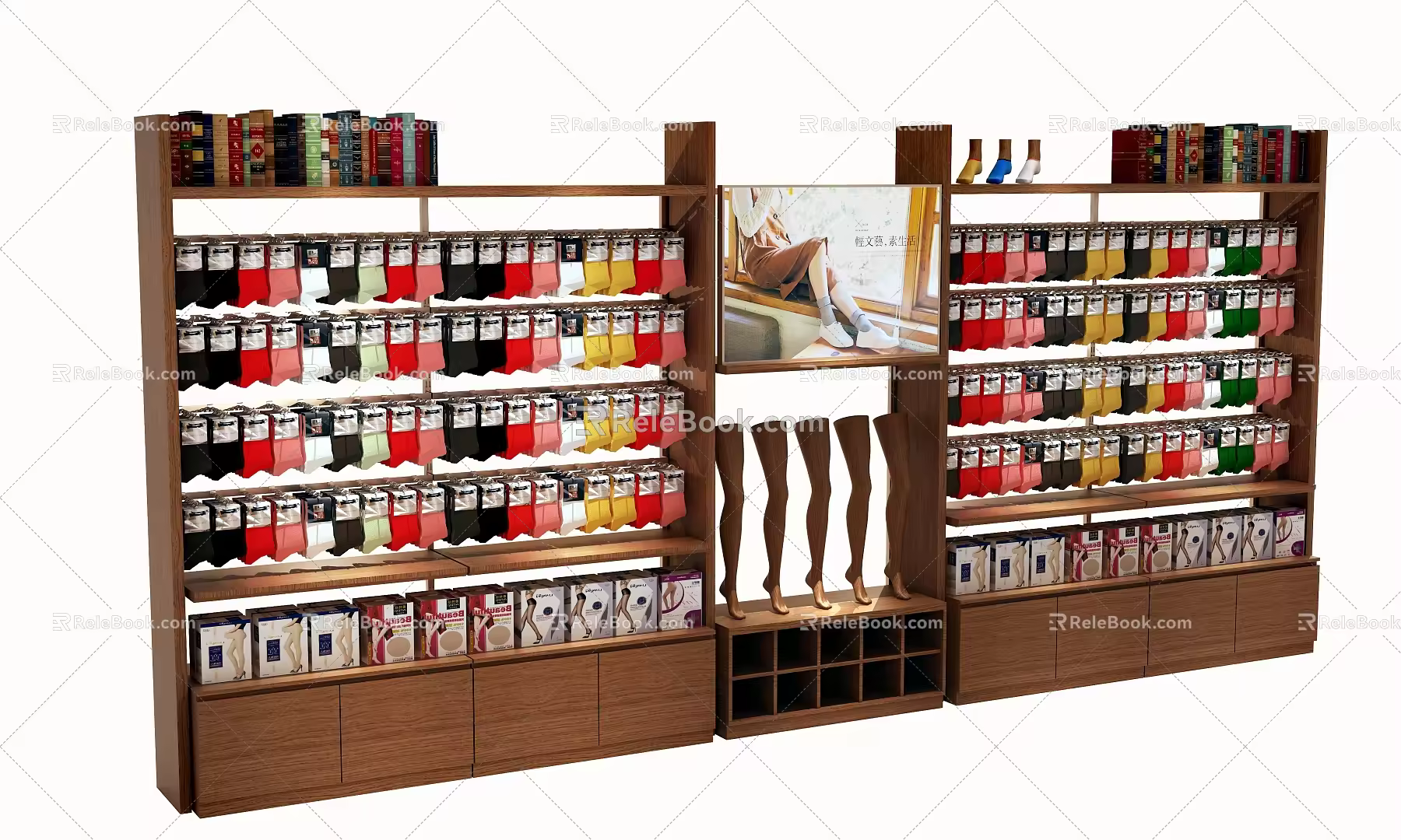 Socks wall body combination props 3d model