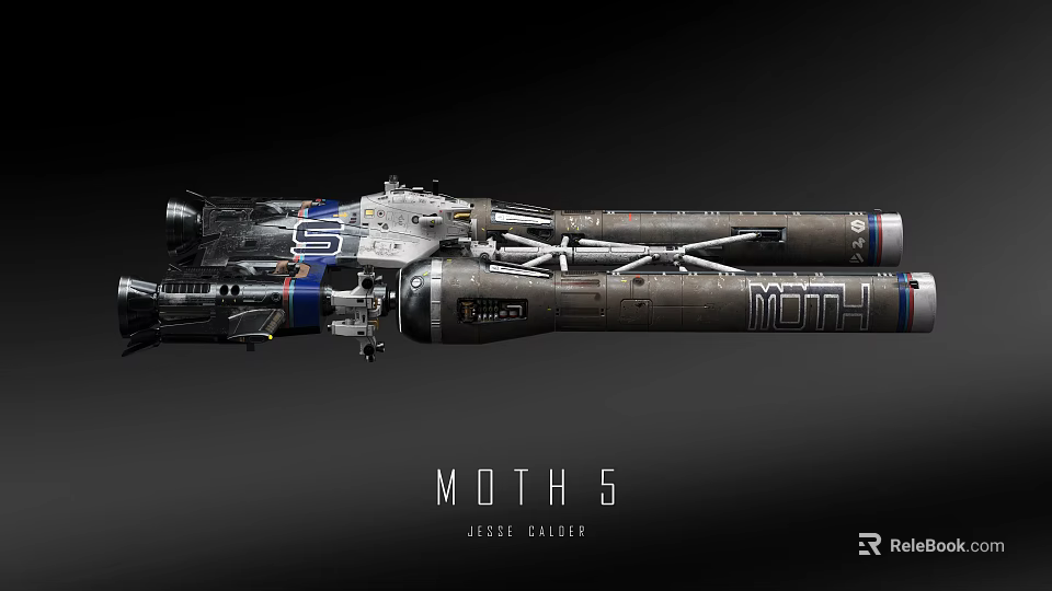 Sci Fi Moth 5 Mechanical Design By Jesse Cliber 3d model