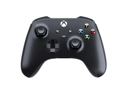 High Quality Black Xbox Wireless Game Controller with Colorful Buttons for Entertainment Electronics 3d model