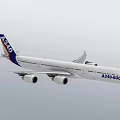 Airbus A330 800 Commercial Aircraft With White Body And Blue Orange Tail Livery Flying