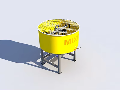 modern mixer concrete mixer 3d model
