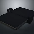 Black Foldable Platform Mat With Modern Sleek Design And Support Structure