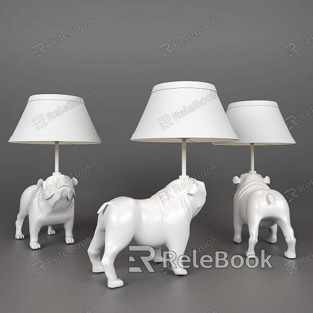 Dog lamp model