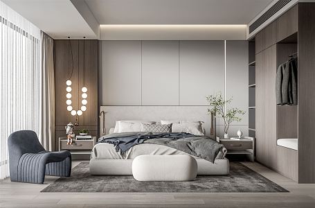 Modern Bedroom 3d model