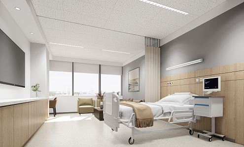 Modern Ward Hospital Ward 3d model