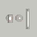 Modern Wall Lamps With Different Shapes Metal And Glass Soft Lighting