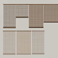Modern Stylish Curtain Designs With Horizontal And Vertical Slats For Home Decor