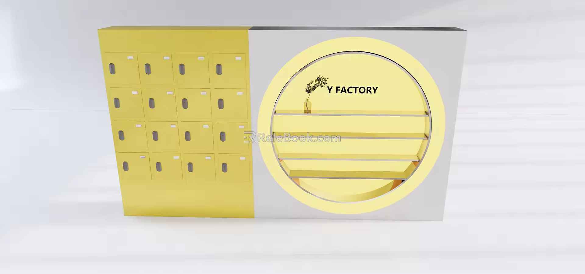 Storage Cabinet Display Shelf Display Light Box Photo Wall Decorative Cabinet 3d model