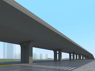 modern viaduct 3d model modern viaduct 3d model