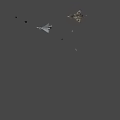 Modern Military Fighter Jet With Silver Body German Insignia And Missiles Under Wings