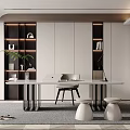 Modern study 3d model