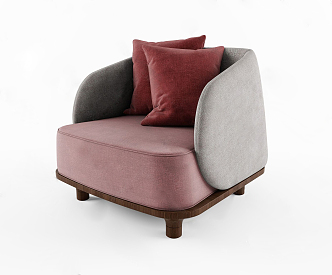 Modern Single Sofa 3d model