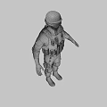 3D Rendered Tactical Military Figure Wearing Helmet Body Armor And Protective Gear