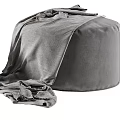 Modern Bean Bag Chairs In Different Colors With Soft Fabric And Blanket