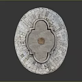 Elegant Circular Stone Garden Ornament with Decorative Fountain Basin and Paved Base