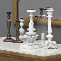 Classical Wooden Console Table With Elaborate Carvings And Curved Legs Design