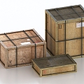 Wooden Crate Wooden Boxes Wooden Boxes Logistics Boxes 3d model