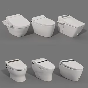 Modern toilet 3d model
